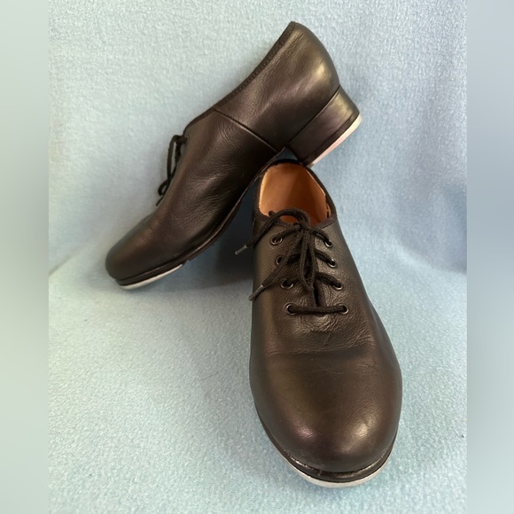 BLOCH Women’s JAZZ TAP Dance Shoe in Black Leather Lace Up Techno Tap - Picture 3 of 10